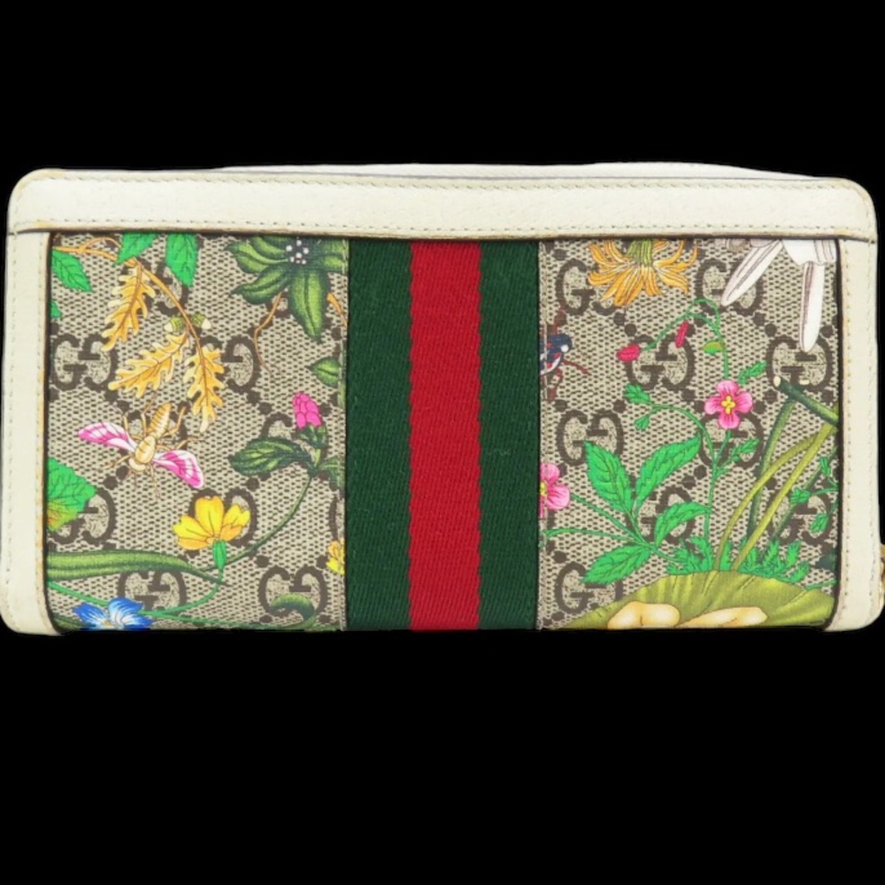 GUCCI GG Ophidia Monogram Flora Zippy Zip Around Wallet💐 - Picture 3 of 10